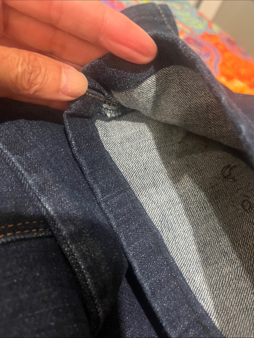 Women’s Levi 505 Dark Blue Denim Jeans - Picture 5 of 5